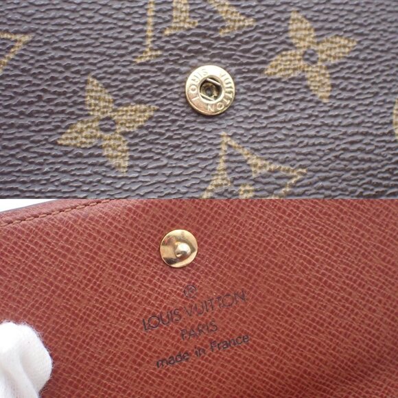 LOUIS VUITTON Porte Monnaie Billet Carte Credit Wallet Monogram M61652 07EF439 - Picture 11 of 16